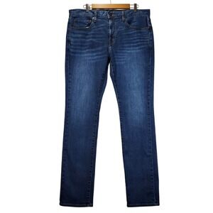 Cremieux Slim Fit Jeans Mens 38x34 Blue Excellent Premium Denim Stretch Medium